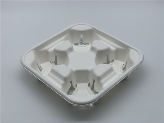Compostable 4 Cups 13.5g  Paper Cup Carrier