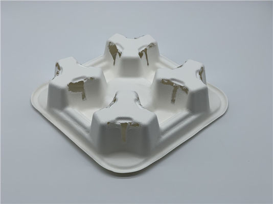 Compostable 4 Cups 13.5g  Paper Cup Carrier