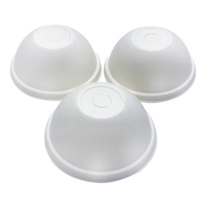100% Biodegradable Reusable Natural Sugarcane Pulp 80Mm Dome Paper Cup Lids For Coffee Shop