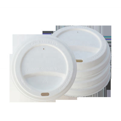 GB/3561-89 Compostable Sugarcane Bagasse Coffee Cups With Lids